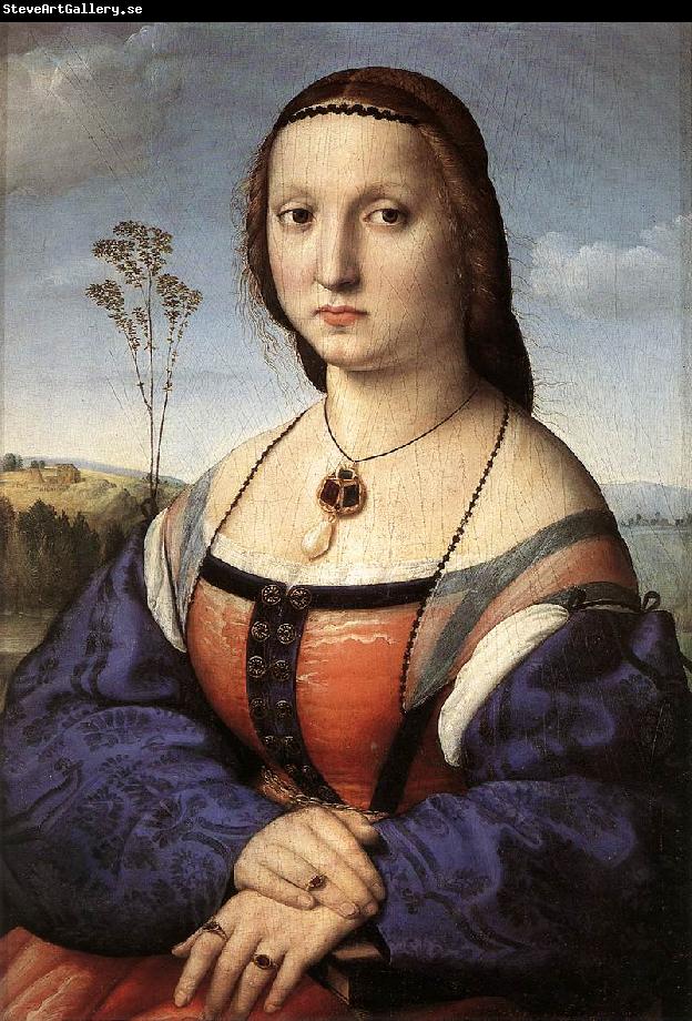 RAFFAELLO Sanzio Portrait of Maddalena Doni ft